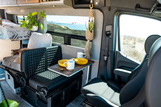 The GrooveLounge: A convertible sleeper sofa for vanlife