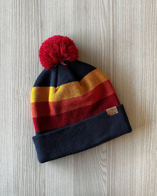 Multicolor Pom Beanie