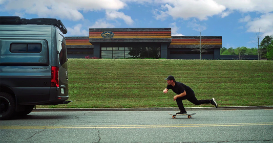 Chad Caruso's 30-Day Push Across America Followed By Storyteller CREW MODE Van