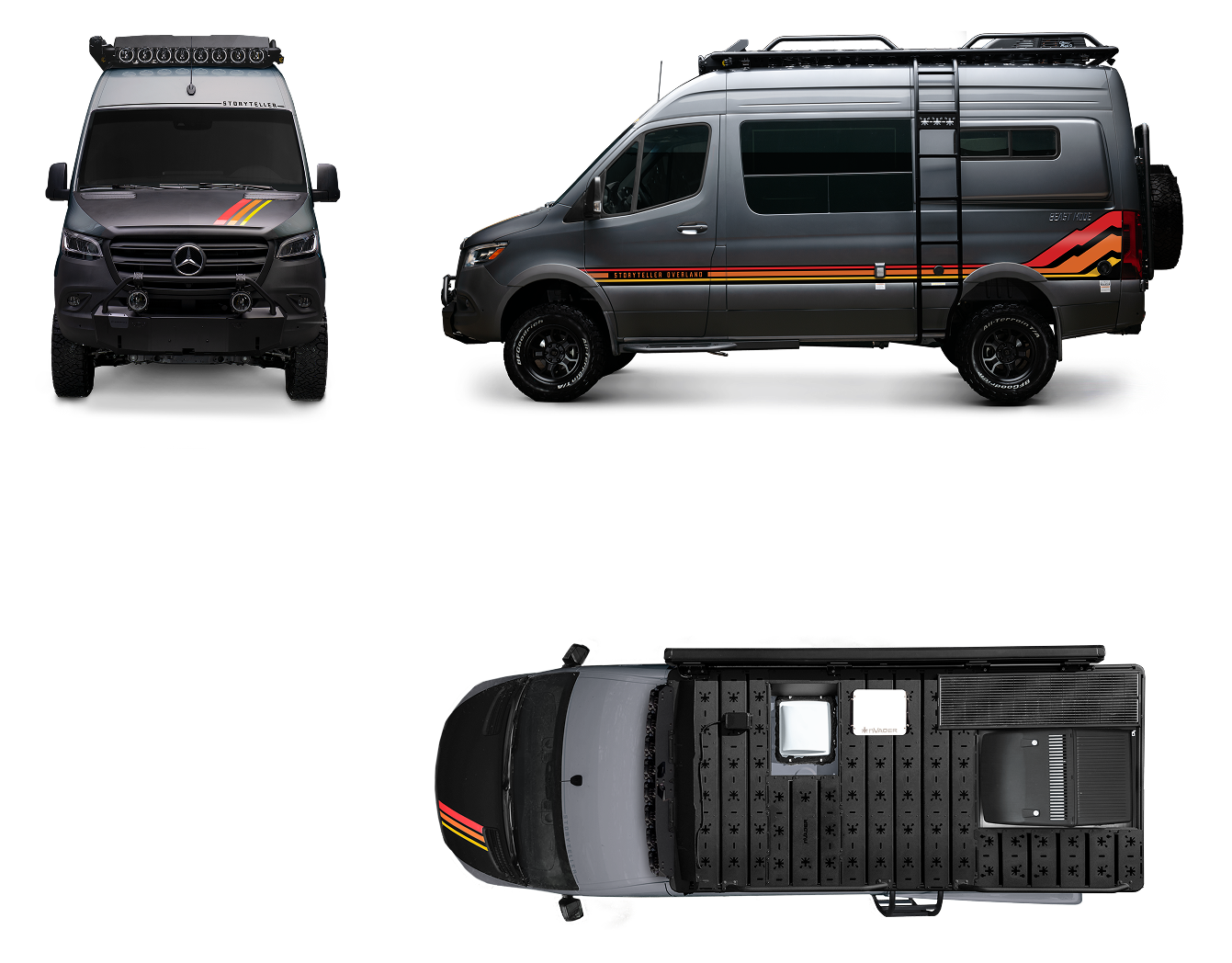 Storyteller MODE 4x4 Camper Van - Overland Adventure Rig with Roof Rack & Custom Van Conversion