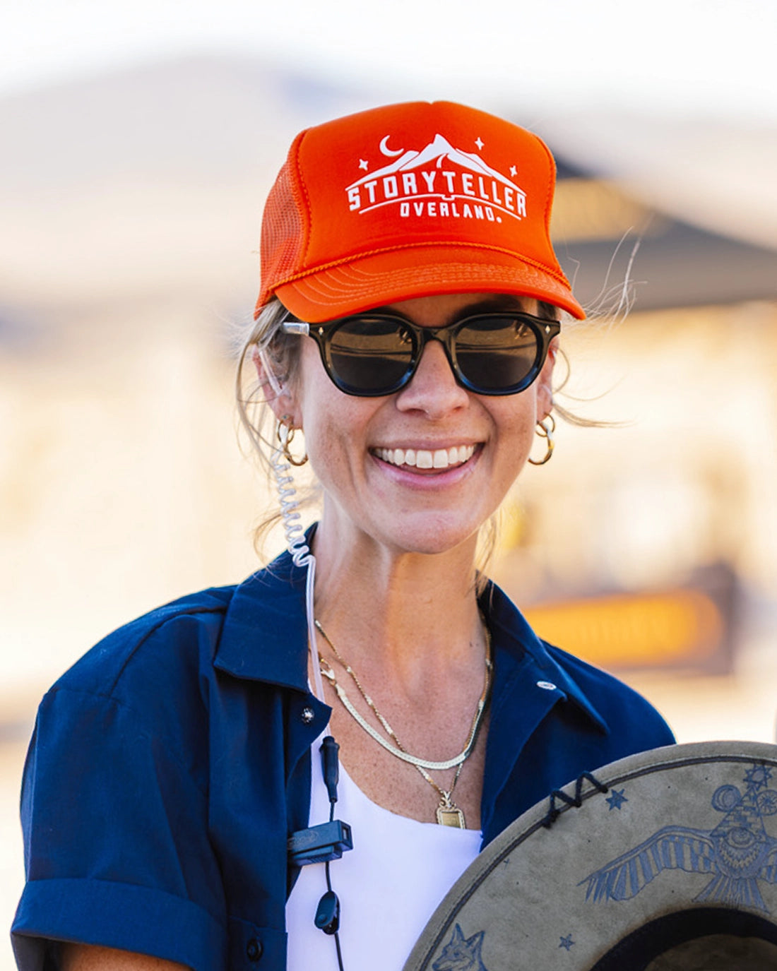 STO Orange Logo Trucker
