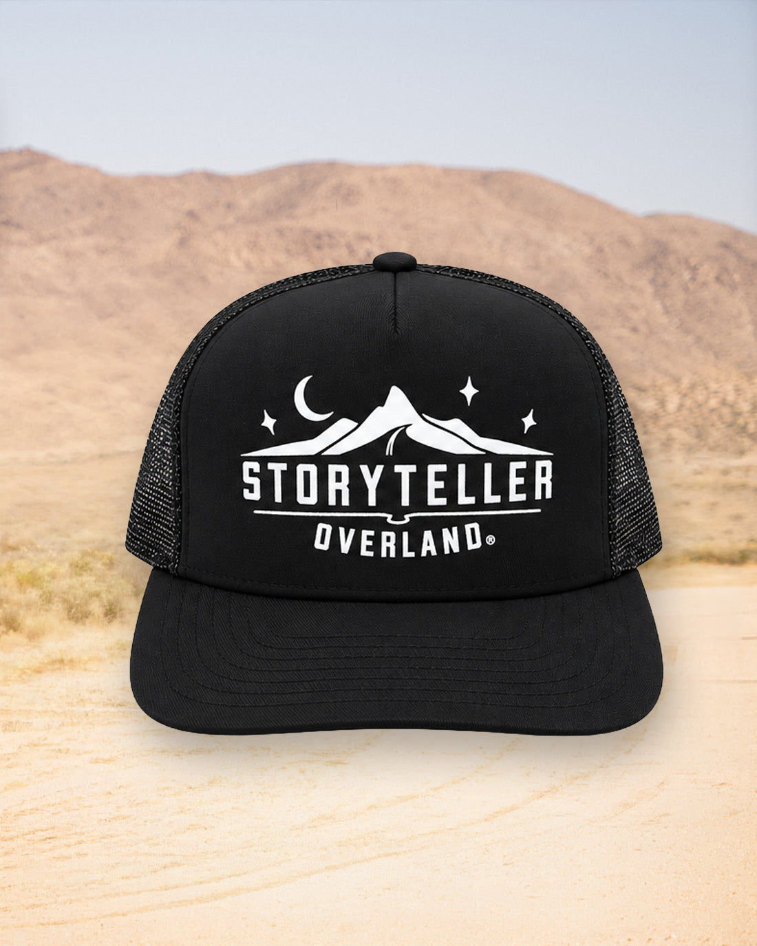 STO Black Logo Trucker